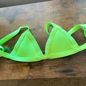 ONEONE SWIMWEAR Bikini Top Size M Neon Green